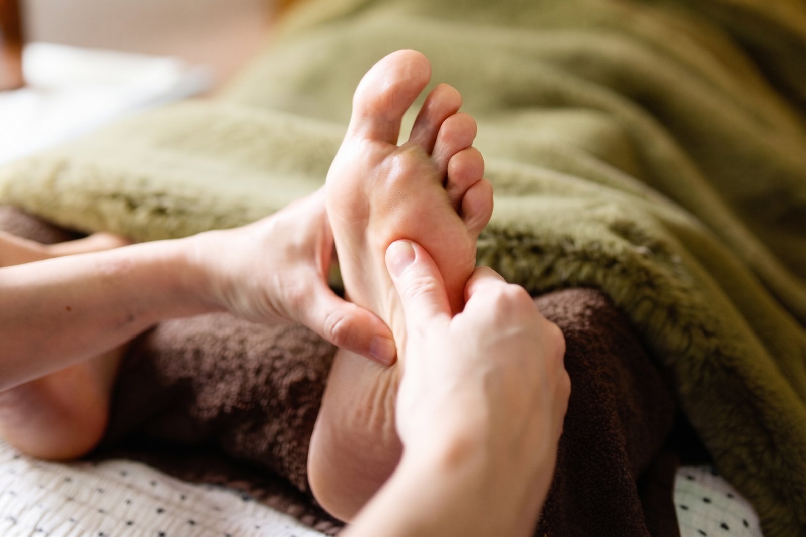 Reflexology in cancer care treatment session in Galway