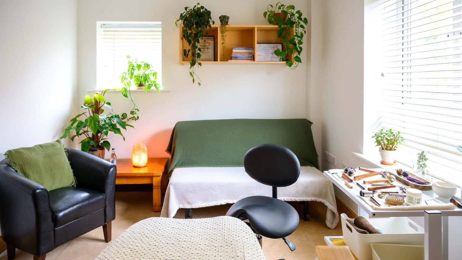 The Reflexology Practice calm treatment space at Roscam House Galway